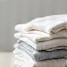 Laundry neatly folded and stacked